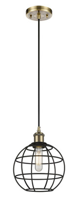 Innovations - 516-1P-AB-CE-8-BK - LED Pendant - Ballston - Antique Brass
