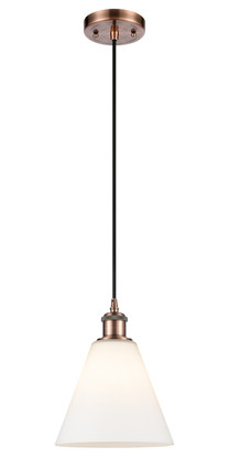 manufacturer_finish:Antique Copper|manufacturer_glass:Cased Matte White Berkshire 8|light_output:220.00lm|color_temperature:2200K|cri:99