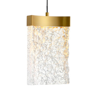 Lava LED Mini Pendant in Brass (401-1587P6-1-624)