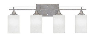 Toltec Lighting - 134-AS-3001 - Four Light Bath Bar - Uptowne - Aged Silver