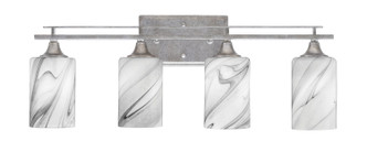 Toltec Lighting - 134-AS-3009 - Four Light Bath Bar - Uptowne - Aged Silver