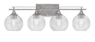 Toltec Lighting - 134-AS-4102 - Four Light Bath Bar - Uptowne - Aged Silver
