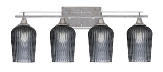 Toltec Lighting - 134-AS-4252 - Four Light Bath Bar - Uptowne - Aged Silver