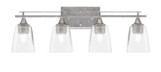 Toltec Lighting - 134-AS-461 - Four Light Bath Bar - Uptowne - Aged Silver