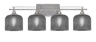 Toltec Lighting - 134-AS-4612 - Four Light Bath Bar - Uptowne - Aged Silver