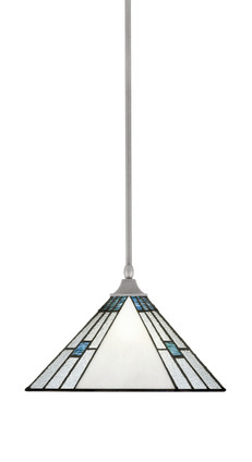 Toltec Lighting - 13-BN-953 - One Light Pendant - Stem/Square - Brushed Nickel