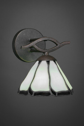 Toltec Lighting - 141-DG-9125 - One Light Wall Sconce - Revo - Dark Granite