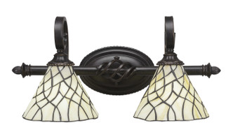Toltec Lighting - 162-DG-9115 - Two Light Bathroom Lighting - Eleganté - Dark Granite