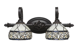 Toltec Lighting - 162-DG-9485 - Two Light Bathroom Lighting - Eleganté - Dark Granite