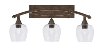 Toltec Lighting - 173-BRZ-4810 - Three Light Bath Bar - Bow - Bronze Toltec Lighting - 173-BRZ-4810 - Three Light Bath Bar - Bow - Bronze