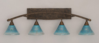 Toltec Lighting - 174-BRZ-458 - Four Light Bath Bar - Bow - Bronze
