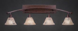 Toltec Lighting - 174-BRZ-508 - Four Light Bath Bar - Bow - Bronze Toltec Lighting - 174-BRZ-508 - Four Light Bath Bar - Bow - Bronze