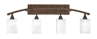 Toltec Lighting - 174-BRZ-531 - Four Light Bath Bar - Bow - Bronze Toltec Lighting - 174-BRZ-531 - Four Light Bath Bar - Bow - Bronze
