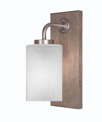 Toltec Lighting - 1771-GPDW-531 - One Light Wall Sconce - Oxbridge - Graphite & Painted Distressed Wood-look Toltec Lighting - 1771-GPDW-531 - One Light Wall Sconce - Oxbridge - Graphite & Painted Distressed Wood-look