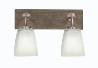 Toltec Lighting - 1772-GPDW-460 - Two Light Bath Bar - Oxbridge - Graphite & Painted Distressed Wood-look Metal