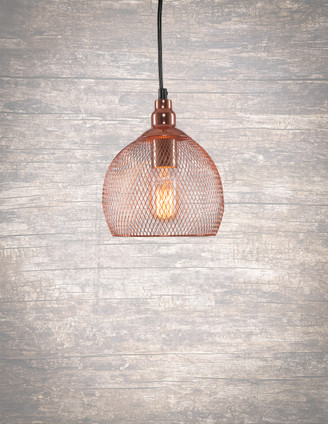 Toltec Lighting - 1802-CP-AT14 - One Light Pendant - Plexus - Copper