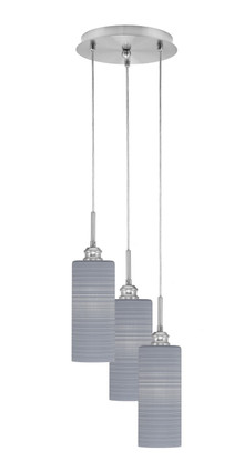 Toltec Lighting - 1816-BN-4092 - Three Light Pendalier - Array - Brushed Nickel