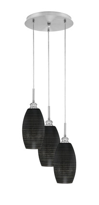 Toltec Lighting - 1818-BN-4049 - Three Light Pendalier - Array - Brushed Nickel