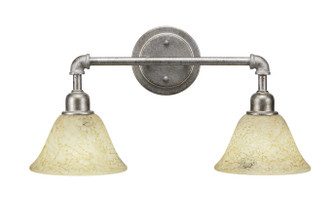 Toltec Lighting - 182-AS-508 - Two Light Bath Bar - Vintage - Aged Silver