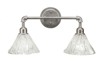 Toltec Lighting - 182-AS-7195 - Two Light Bath Bar - Vintage - Aged Silver