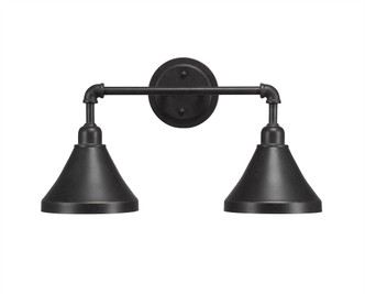 Toltec Lighting - 182-DG-410 - Two Light Bath Bar - Vintage - Dark Granite