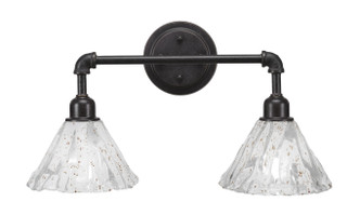 Toltec Lighting - 182-DG-7195 - Two Light Bath Bar - Vintage - Dark Granite