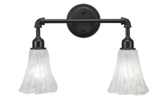 Toltec Lighting - 182-DG-729 - Two Light Bath Bar - Vintage - Dark Granite