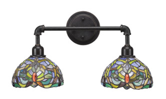 Toltec Lighting - 182-DG-9905 - Two Light Bath Bar - Vintage - Dark Granite