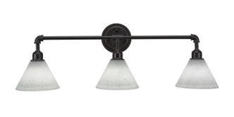 Toltec Lighting - 183-DG-312 - Three Light Bath Bar - Vintage - Dark Granite