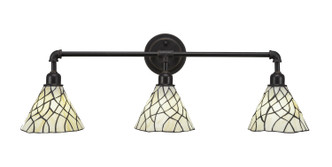 Toltec Lighting - 183-DG-9115 - Three Light Bath Bar - Vintage - Dark Granite