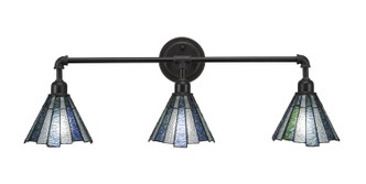Toltec Lighting - 183-DG-9325 - Three Light Bath Bar - Vintage - Dark Granite