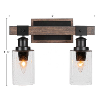 Tacoma Two Light Bathroom Lighting (1842-MBDW-300)