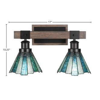 Tacoma Two Light Bathroom Lighting (1842-MBDW-9325)