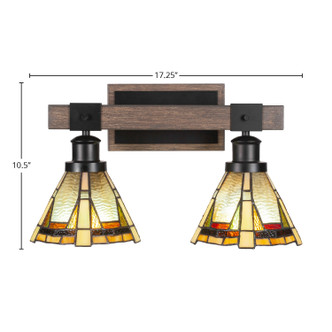 Tacoma Two Light Bathroom Lighting (1842-MBDW-9345) Tacoma Two Light Bathroom Lighting (1842-MBDW-9345)