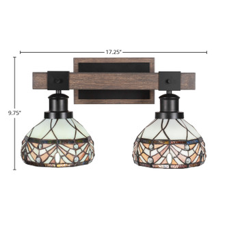 Tacoma Two Light Bathroom Lighting (1842-MBDW-9485)