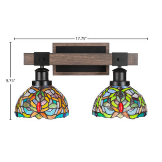 Tacoma Two Light Bathroom Lighting (1842-MBDW-9905)