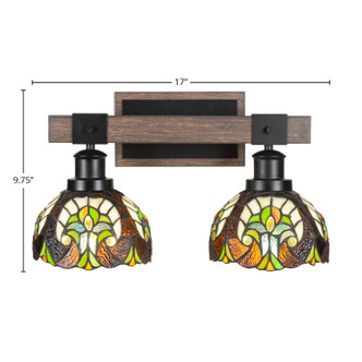Tacoma Two Light Bathroom Lighting (1842-MBDW-9945) Tacoma Two Light Bathroom Lighting (1842-MBDW-9945)