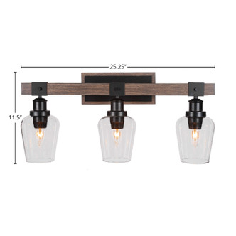 Tacoma Three Light Bathroom Lighting (1843-MBDW-210)