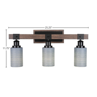 Tacoma Three Light Bath Bar (1843-MBDW-4062)