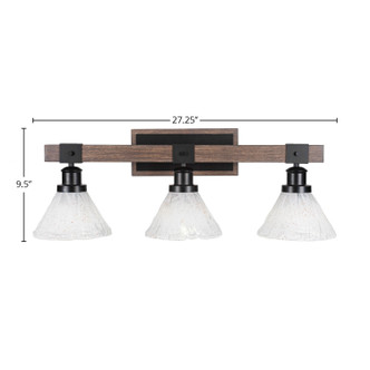 Tacoma Three Light Bathroom Lighting (1843-MBDW-7195) Tacoma Three Light Bathroom Lighting (1843-MBDW-7195)