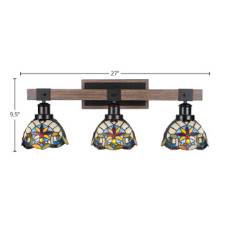 Tacoma Three Light Bathroom Lighting (1843-MBDW-9365)