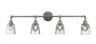 Toltec Lighting - 184-AS-461 - Four Light Bath Bar - Vintage - Aged Silver