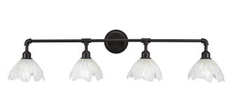 Toltec Lighting - 184-DG-755 - Four Light Bath Bar - Vintage - Dark Granite