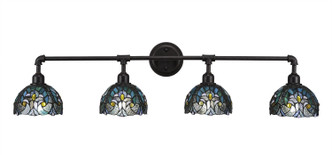 Toltec Lighting - 184-DG-9925 - Four Light Bath Bar - Vintage - Dark Granite