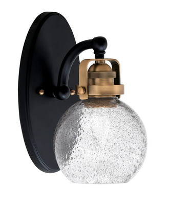 Toltec Lighting - 1931-MBBR-4102 - One Light Wall Sconce - Easton - Matte Black & Brass