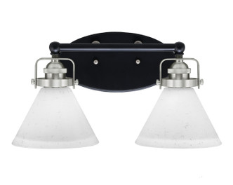 Toltec Lighting - 1932-MBBN-312 - Two Light Bath Bar - Easton - Matte Black & Brushed Nickel
