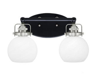 Toltec Lighting - 1932-MBBN-4101 - Two Light Bath Bar - Easton - Matte Black & Brushed Nickel
