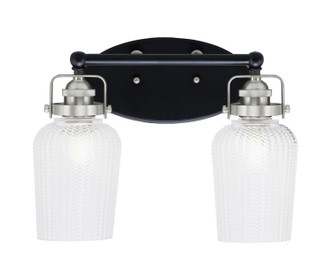 Toltec Lighting - 1932-MBBN-4250 - Two Light Bath Bar - Easton - Matte Black & Brushed Nickel