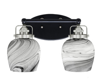 Toltec Lighting - 1932-MBBN-4819 - Two Light Bath Bar - Easton - Matte Black & Brushed Nickel