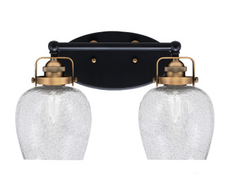 Toltec Lighting - 1932-MBBR-4812 - Two Light Bath Bar - Easton - Matte Black & Brass